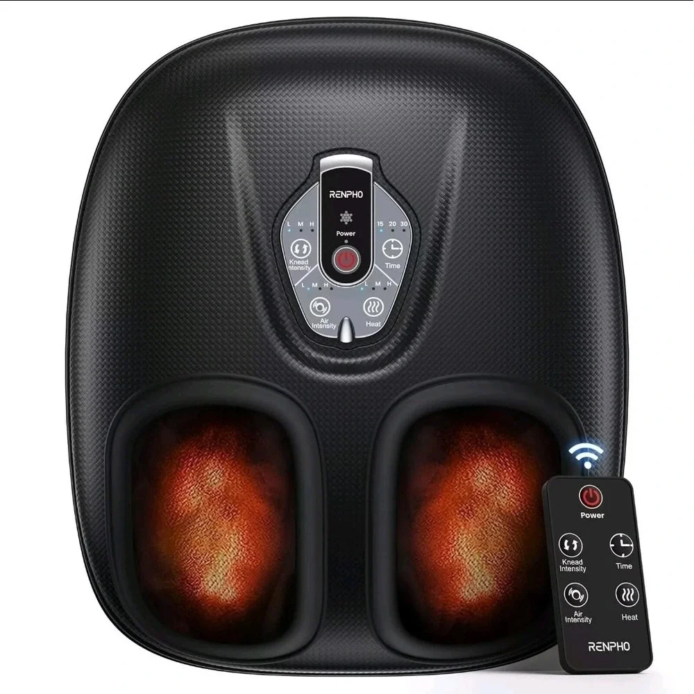 RENPHO Foot Massager Machine with Heat Shiatsu Deep Kneading Neuropathy ‎ Remote
